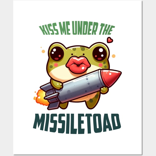 Kiss Me Under The MissileToad Illustration Wall Art by Dmytro